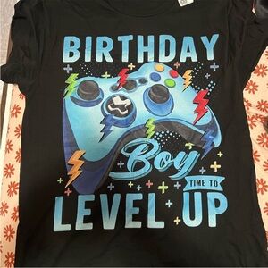 Birthday Boy Level Up Graphic T-Shirt